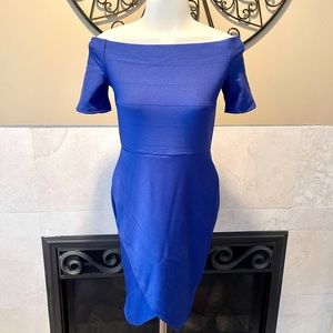 Fashion Nova Women’s Royal Blue Bandage Dress SZ M